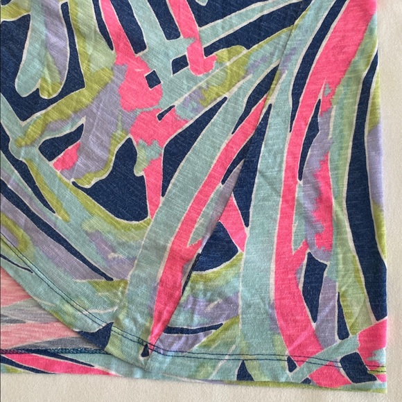 Lilly Pulitzer The Essie Dress in Indigo Sea Dreamin  smock neck gold buttons M - Picture 12 of 16